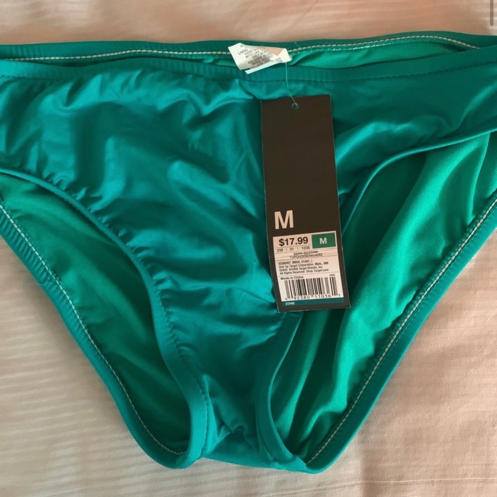 NWT Mossimo 3 Piece Teal Bikini Set - Size M
